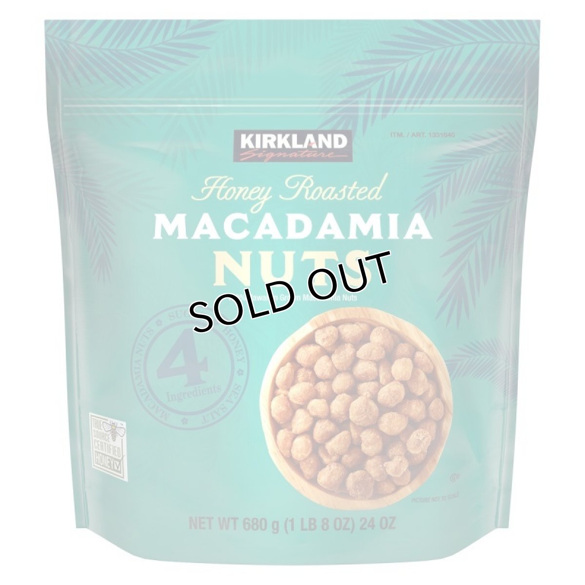画像1: カークランドシグネチャー ハニーローステッド マカダミアナッツ 680g Kirkland Signature Honey Roasted Macadamia Nuts 680g (1)
