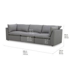 画像5: Gilman Creek Furniture 布製 電動モジュラーソファ3ピース Gilman Creek Furniture 3-piece FABRIC POWER MODULAR (5)