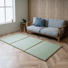 画像1: 国産い草 3つ折り マットレス 置き畳 100 cm x 210 cm Igusa (Rush) 3-fold Mattress 100 cm x 210 cm (1)