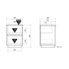 画像5: 朝日木材加工 サイドチェスト ALK-5540ST Asahiwood SIDE CHEST ALK-5540ST (5)