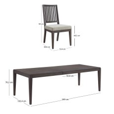画像2: PIKE & MAIN 8人掛けダイニングセット PIKE & MAIN 9PC Dining Set (2)