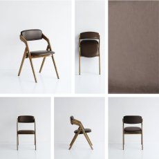 画像1: 折りたたみ式ダイニングチェア FOLDING DINING CHAIR (1)