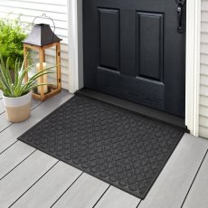 画像1: コンツアーズ四つ葉柄マット Contours Grizzly Grass Quatrefoil Mat (1)