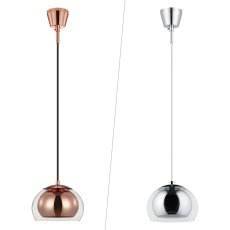 画像1: EGLO ペンダントライト ROCAMAR（ロカマー）カッパー色 204427J/ クリア色205566J EGLO Pendant Light ROCAMAR Copper 204427J/ Chrome 205566J (1)