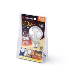 画像3: アイリスオーヤマ LEDミニボール球 E26 40W相当 IRIS OHYAMA LED Mini Ball Bulb E26 40W (3)