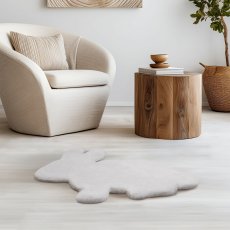 画像2: フェイクファー アニマルシェイプラグ Faux Fur Animal Shape Rug (2)
