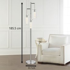 画像2: BRIDGEPORT DESIGNS シリンダーフロアランプ BRIDGEPORT DESIGNS 3-LIGHT CYLINDER LAMP (2)