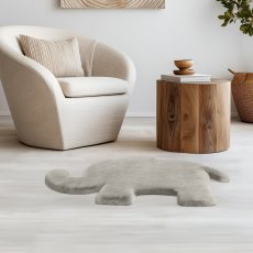 画像3: フェイクファー アニマルシェイプラグ Faux Fur Animal Shape Rug (3)