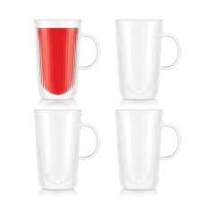 画像1: ボダム ダブルウォールマグ ドゥーロ 4個 Bodum Doublewall Mug DOURO 4PK (1)