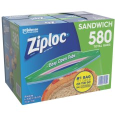 画像2: ジップロック サンドイッチバッグ 保存袋 580袋 Ziploc Sandwich Bag 580 Bags (2)