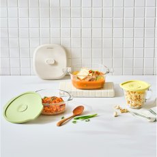 画像2: 耐熱ガラス電子レンジ調理器セット Glass Microwave Cooker 6PC (2)