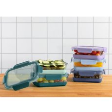 画像4: ELLO ガラス食品保存容器 10点セット ELLO Glass Meal Prep 10PC Set (4)