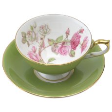 画像3: エインズレイ エリザベスローズ ティーカップ ＆ ソーサー アセンズ Aynsley Elizabeth Rose Tea Cup & Saucer Athens (3)