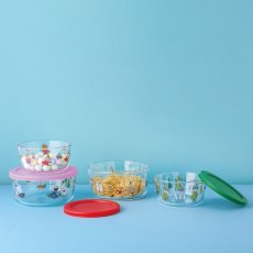 画像2: パイレックス ムーミン ガラス食品保存容器 4個セット Pyrex Moomin Glass Storage 4PC Set (2)