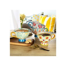 画像3: シグニチャーハウスウェア 足つきカップ 4個 Signature Housewares Hand Painted Footed Cup 4PK (3)
