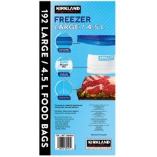画像4: KSフリーザーバッグ Lサイズ 192枚 KS Freezer Storage Bags L Size 192ct (4)