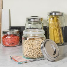 画像2: メイソン ガラス食品保存キャニスター 4点 Mason Craft & More Glass Canister 4 PC (2)