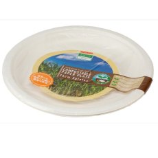 画像2: サンナップ コンポスタブル プレート 26cm 5枚 x 10セット SUNNAP Compostable Plates 26cm 5 count x 10 set (2)