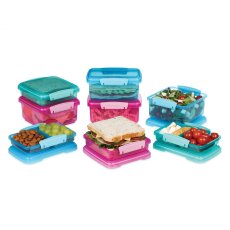 画像1: システマ ランチ プラスチックコンテナ 8個 セット Sistema Lunch Plastic Food Container 16PC Set (1)