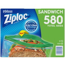 画像1: ジップロック サンドイッチバッグ 保存袋 580袋 Ziploc Sandwich Bag 580 Bags (1)