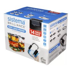 画像4: システマ ブリリアンス 食品保存容器 7個セット SISTEMA BRILLIANCE 7PC (4)