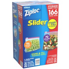画像2: ジップロック スライダーバッグ バラエティーパック 保存袋 166袋 Ziploc Slider Bag Variety Pack 166 Bags (2)