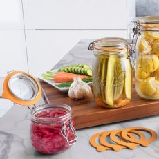 画像3: ル・パルフェ スーパージャー ガラス食品保存容器 4点セット Le Parfait Super Jar Glass Food Storage 4 Piece Set (3)