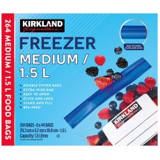 画像1: KS フリーザーバッグ Mサイズ 264枚 KS Freezer Storage Bags M Size 264ct (1)