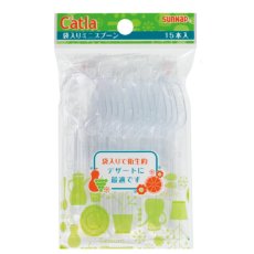 画像1: 袋入りミニスプーン10cm x 15本 x 100袋 MINI SPOON IN BAG 10cm x 15ct x 100set (1)