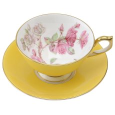 画像2: エインズレイ エリザベスローズ ティーカップ ＆ ソーサー アセンズ Aynsley Elizabeth Rose Tea Cup & Saucer Athens (2)