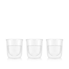 画像1: ボダム ドゥーロ ダブル ウォール オチョコ グラス 3個 セット 0.06L Bodum DOURO Double Wall Ochoko Glass 3PC Set 0.06L (1)