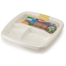 画像2: サンナップ コンポスタブル トレー 19cm 6枚 x 10セット SUNNAP Compostable Tray 19cm 6 count x 10 set (2)