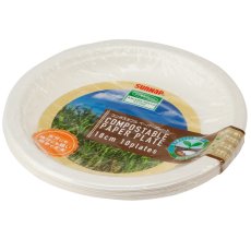 画像2: サンナップ コンポスタブル プレート18cm 10枚 x 10セット SUNNAP Compostable Plate 18cm 10 Pieces x 10 Set (2)