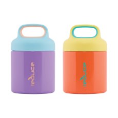 画像2: リデュース 真空断熱ステンレス フードジャー 295ml 2個セット Reduce Handled Stainless Food Jar 10oz 2 Pack (2)