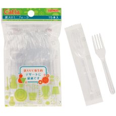 画像2: 袋入りミニフォーク 10cm x 15本 x 100袋 Mini Fork In Bag 10 cm x 15CT x 100set (2)