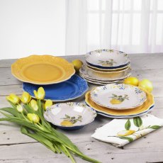 画像1: メラミン ディナーウェア レモン 12点セット Melamine Dinnerware Lemon 12 Piece Set (1)