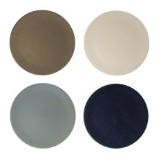 画像1: 美濃焼 フラットプレート ４枚 MINOYAKI Flat Plate 4PK (1)