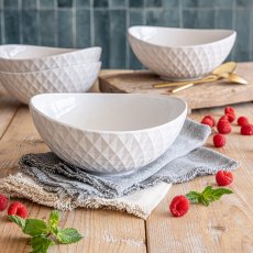 画像2: オーバー アンド バック ビストロ ダイヤモンド ボウル 4個 over and back Bistro Diamond Bowl 4PC (2)