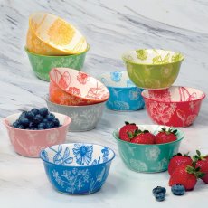 画像3: サーティファイド ボウル ボタニカル柄 10pc Porcelain Bowls Botanical 4.75 10pc (3)