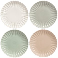 画像1: オーバー アンド バック スカラップ ディナープレート 4PC over and back SCALLOP Dinner Plates 4PC (1)