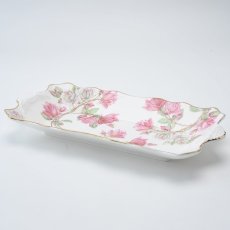 画像2: エインズレイ エリザベスローズ ピンク サンドイッチトレイ Aynsley Elizabeth Rose Pink Sandwich Tray (2)