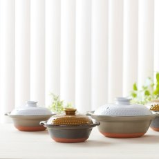 画像1: 萬古焼 CLEA 土鍋 Lサイズ Banko-Ware Japanese Casserole Donabe CLEA L Size (1)