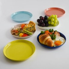 画像1: 美濃焼 フラットリムプレート 6枚 MINOYAKI Flat Rim Plate 6PK (1)