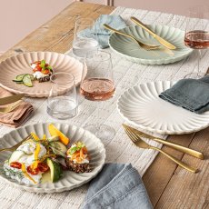 画像2: オーバー アンド バック スカラップ ディナープレート 4PC over and back SCALLOP Dinner Plates 4PC (2)