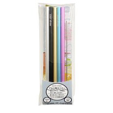 画像2: アルミ クール ストロー 5本セット ブラシ付き Aluminum Cool Straw 5PC Set with Brush (2)
