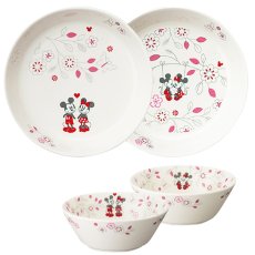 画像2: ディズニー プレート&ボウル 4個 Disney Plate ＆ Bowl 4PC (2)