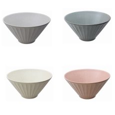 画像2: 美濃焼 ソギボウル 軽量 4個セット Minoyaki Sogi Bowl Light Weight 4PC (2)
