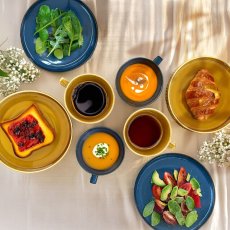 画像5: スープマグ & プレート 8個 Soup mug & Plate Set 8PC (5)