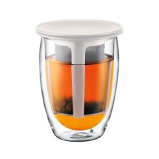 画像1: ボダム ティー フォー ワン ティーフィルター付きダブルウォールグラス 350ml Bodum Tea for One Doublewall Glass with Tea Filer 350ml (1)