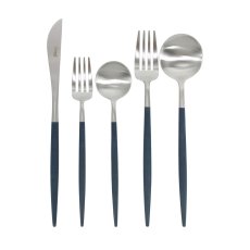 画像1: クチポール ゴア 5本セット シルバー x ブルー Cutipol GOA 5pc Set Silver x Blue (1)